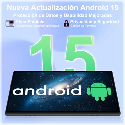 Image of Android 15 Tablet, 30GB RAM + 128GB ROM 1TB TF, 2026 Tablet with Keyboard and Mouse, 10.1 inch Touchscreen, 8000mAh Battery, Incell Display, 2.0GHz, Gemini AI, 5G WiFi, BT 5.0, GPS - Metal Purple