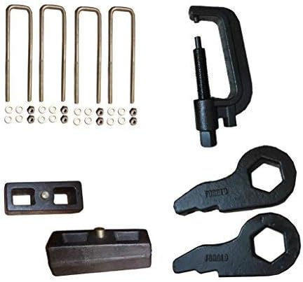 QSA 3" Keys + 3" blocks + U-Bolts + Unload TOOL - Compatible 2000-2010 CHEVY GMC 1500HD 2500HD 3500HD Fits RPO Codes FT2, FT3, FT4, FT5, FT6, FT7 Codes in Glove box!