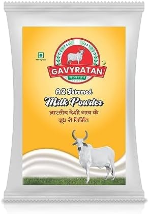 Pure & Premium Skimmed Milk Powder with Extra Protein 500Gm | Perfect for Making Tea & Coffee (Pack of 1)