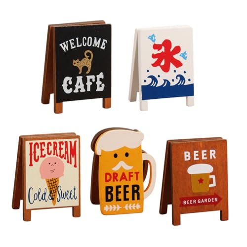 Garneck 5個 木製フォトクリップ かわいいカートゥーンデザイン 写真やメモのディスプレイ用木製クリップ 環境に優しい素材 パーティーやデ