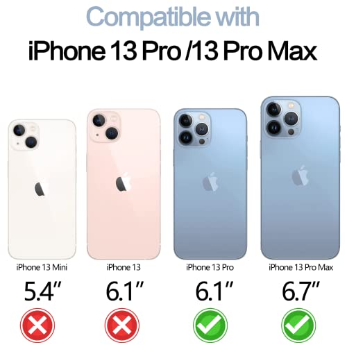 Image of YWXTW [3+1] [Upgraded] Camera Lens Protector for iPhone 13 Pro Max 6.7 Inch /iPhone 13 Pro 6.1 Inch, [Keep Original Camera] [Installation Frame] Tempered Glass Camera Lens Cover, 1 Set (Sierra Blue)
