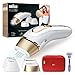 Produktbild Braun IPL Silk Expert Pro 5 Haarentfernungsgerät Damen/Herren, 4 Aufsätze, sichtbare Haarentfernung, Designed In Germany, Venus Rasierer, Alternative zu Laser Haarentfernung, PL5387, weiß/gold