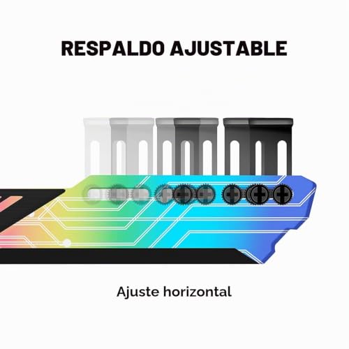 Soporte GPU para montaje vertical en chasis ATX con efectos de iluminación ARGB 5V 6