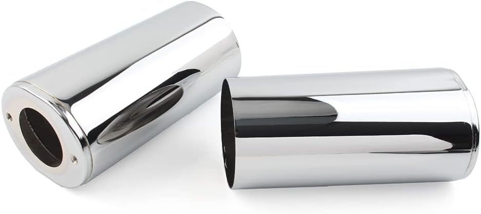 FSFY Motorcycle Front Fork, Boots Gator Guard Protector Front Shock Covers #45964-86 for Harley Road Glide Street Glide for Road King Electra Glide Fat Boy for Softail,Chrome