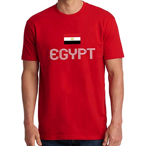 Egypt with Flag Cotton T-Shirt For Men