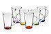 Produktbild 6 Kaffeegläser Teegläser Gläser 300 ml mit Henkel und 6 Edelstahl-Löffeln (gratis) 9 Varianten Latte Macchiato Gläser (Mix)