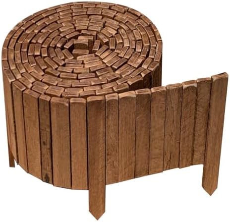 Kit 5 Metros Cerca De Madeira Contenção Limitador Divisor