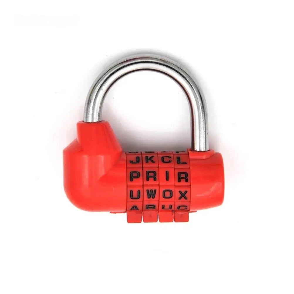 Suitcase Locks, Combination Travel SecurityCode Lock Diary Password HighGrade Digital Padlock Multicolor(Rosso)