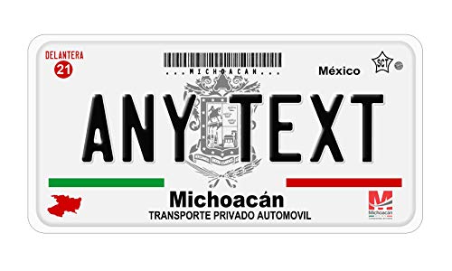 placas de Michoacan personalizada