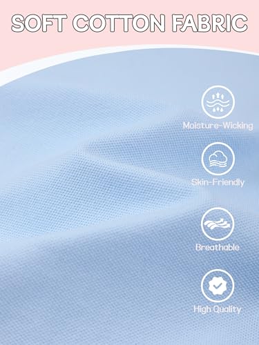 Image of OHD 4 Pack Girls Polo Shirt Girls Uniform Polo for School Cotton Shirts School Uniform Tops Size 3T-14