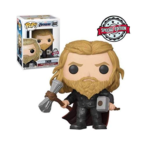 CQ Pop!Film: Avengers Finale di Partita Thor con Mjölnir & Stormbreaker Chibi da Collezione in Vinile Figurine dai Giocattoli della Serie di Film Toys