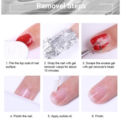 Miniatura 7 de Esmalte de uñas de gel de pintura metálica, pincel fino, esmalte de gel UVLED, esmalte de uñas pintado, kit de suministros de arte de uñas para el