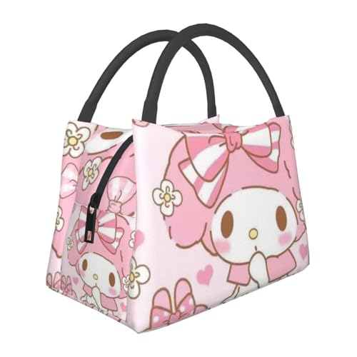 マイメロディ (1) ランチバッグ 保冷バッグ 弁当バッグ 大容量 おしゃれ 持ち運び便利 ソフトクーラー 買い物袋 ミニトートバッグ 通勤 通校 旅行 ピクニック 人気 誕生日 プレゼント