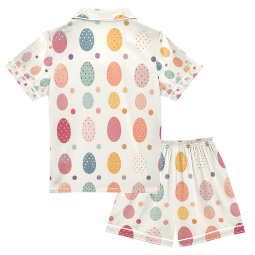 senya Color Egg A Satin Summer Pajama Sets Silk Short Sleeve Button Down Sleepwear2