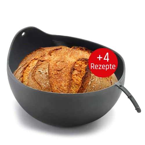 Coolinato Recipiente universal de silicona 3 en 1, molde para hornear, mezclar y cocinar al vapor, resistente al calor hasta 230 °C, 24cm Cover