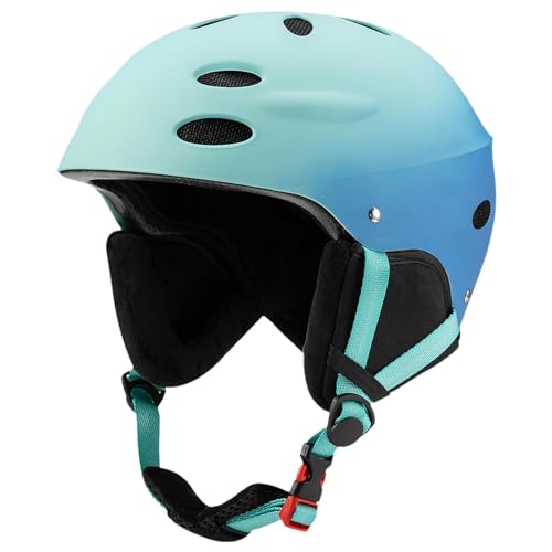 kowaku Snow Ski Helmet Headgear Impact Resistance Comfortable Portable Skateboard Helmet Skiing Accessories for Skateboard Snowboard, Blue