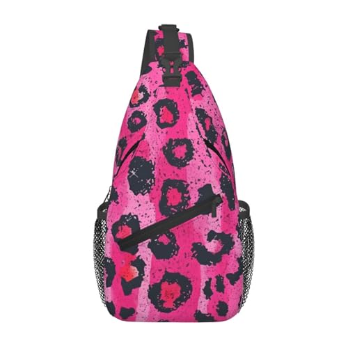 Morrales de hombro con estampado rosa para mujeres y hombres miniatura 1