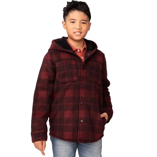 Free Country Boys Fleece Jacket Hoodie Warm Soft Lined Full-Zip Sweatshirt Kids Outwear Hooded Jackets for Boys - Chill Out