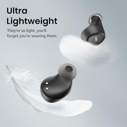 Image of TOZO A1 Mini Wireless Earbuds Bluetooth 5.3 in Ear Light-Weight Headphones Built-in Microphone, IPX5 Waterproof, Immersive Premium Sound Long Distance Connection Headset with Charging Case, Black