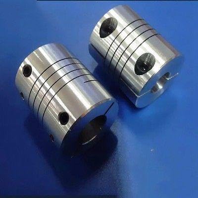 2PCS 5x12mm D25 L30 Coupler Flexible Shaft Coupling CNC Stepper Motor Encode