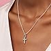 PANDORA Jewelry Sparkling Cross Cubic Zirconia Pendant in Sterling Silver