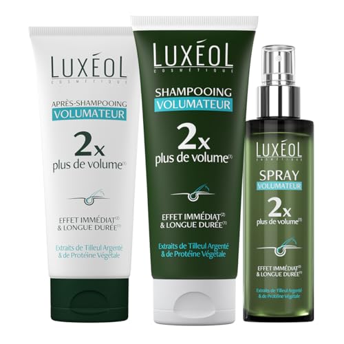 Cheveux plats ? Routine volume Luxeol avec shampooing et compléments