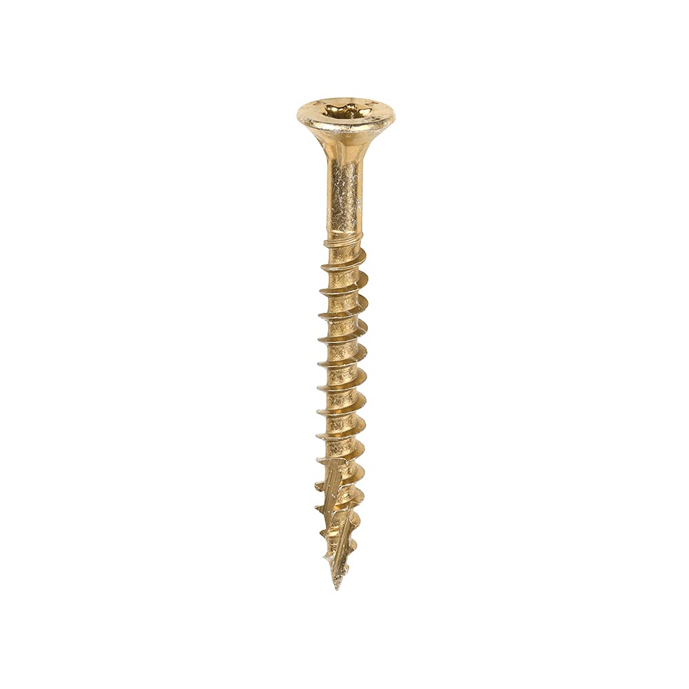 Timco Yellow 40040C2c C2 Clamp-Fix Multi-Purpose Premium Screws - Tx - Double Countersunk - 4.0 X 40 Box 200