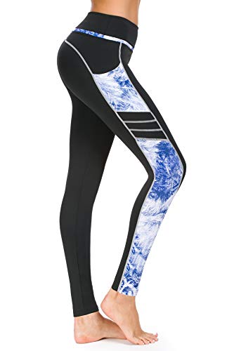 Preisvergleich Produktbild New Mincc Damen Slim Leggings Gr. Large, D Noir&bleu Foncé