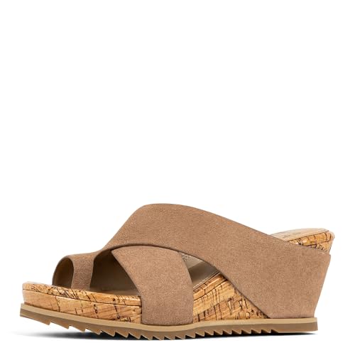 Donald Pliner Women's SISU Wedge Sandals, Comfortable Sandals, Women’s Sandals, Platform Sandals, 2.5-Inch Heel, Heeled Sandal, Toe-Ring Sandal