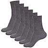 A2Z 4 Kids Boys PE School Sports Socks Breathable Athletic Cotton Crew Trainer - Socks AZ974 Grey 3 Pack 3-6