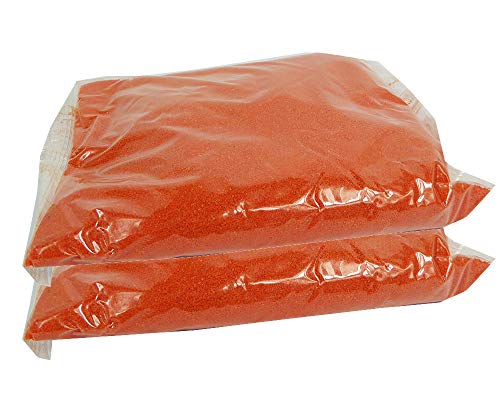 Ghisi Walter - Arena de colores para decoración, fina, 0,4 - 0,7 mm, 2 kg, color naranja