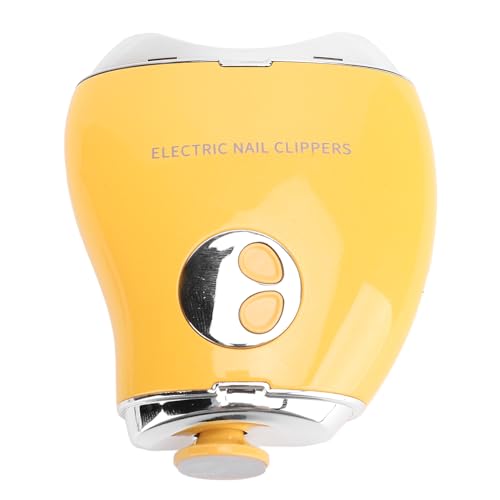 Electric Nail Clipper Automatic Fingernail Trimmer 3 Speed LED Display Cordless Nail Cutter Orange