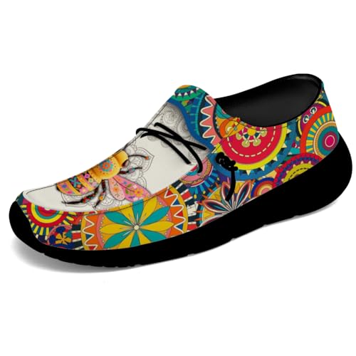 Women's Mandala Shoes Loafers Cute Animal Slip-on Shoes Gifts for Her Him3