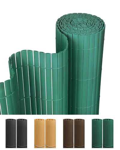 paramondo Canniccio PVC Recinzione Frangivista Triplo Rinforzo Paravista, Resistente ai Raggi UV Resistente, Impermeabile, Protettivo Frangivento per Giardino, Balcone & Terrazza, 150 x 500 cm, Verde