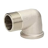 Unser Winkelstück besteht aus hochwertigem vernickeltem Messing nach Legierung CW614N/ CW617N die eine Verwendung für Trinkwasser erlaubt. Zulässiger Maximaldruck ist der Tabelle zu entnehmen. Unsere Fittings sind hergestellt nach EN712, EN713 und haben eine DIN EN 1254-3 Verbindungsprüfung.