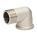 Produktbild 1 1/4" Messing Winkel vernickelt 90 Grad, Innengewinde Aussengewinde, Verbindungsstück, Winkelstück, Fitting, MF
