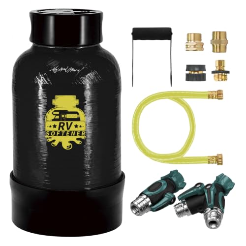 Filterelated Portable RV Water Softener, NSF Food Grade Resin, 3/...