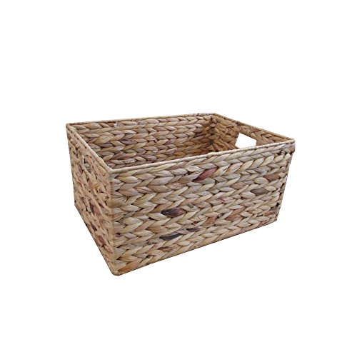 Panier jacinthe d'eau rectangulaire de qualité premium en tresse fine