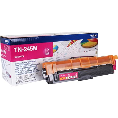 Toner Brother HL 3150 CDW TN 245 m XL magenta d'origine et papier blanc 80g