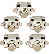 OCGIG 5pcs Keyless Push Button Catch Door Knob Lock for RV Caravan Cabinet Boat Motor Home Cupboa...