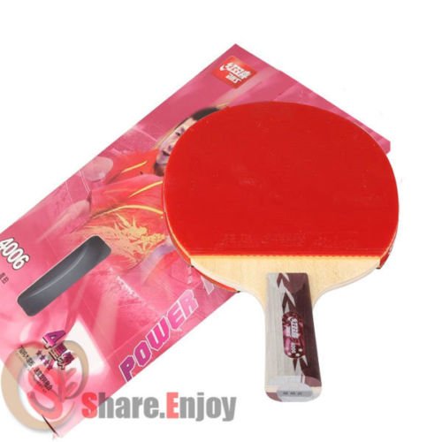 Buy DOUBLE HAPPINESS 4006 SHORT HANDLE TABLE TENNIS RACKET 4 STARS PING