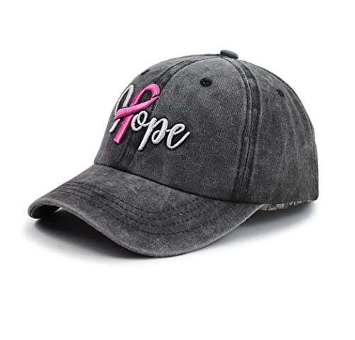 Gorro de algodón ajustable para mujer con lazo rosa miniatura 2