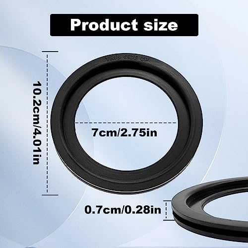 Image of 2pcs RV Toilet Seal Replacement,385311658 Black Toilet Seal Kit for 300 /310 /320 RV Toilets Parts Solve The Leakage Problem
