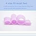 Povihome Gel Toe Protectors 4 Variety Pack - Small, Medium, Large Size Toe Sleeves for Men & Women Calluses, Blisters, Corns - 16 Pack