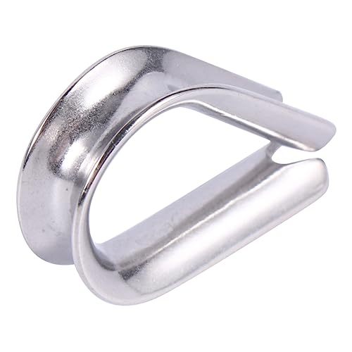 Veemoon 20pcs Stainless Steel Chicken Heart Ring Thimble Wire Rope Cable Clamps Accessory Marine Rigging for Industrial Use