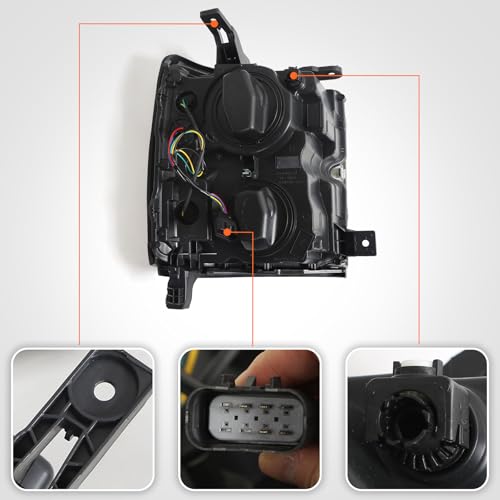 FIONE Halogen Headlight Assembly for Chevy Silverado 2500 3500 HD 2015-2019 by FIONE - Used condition - Image 5