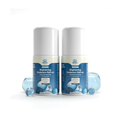 Image of Bloom by Bold Care Brightening Underarm Roll (Pack of 2) | (50ml) | With AHA, Melazaro & Kojic Acid | For Dark Underarms, Pigmentation & Odour| Rapid Melanin Reduction Formula | Zero Cast