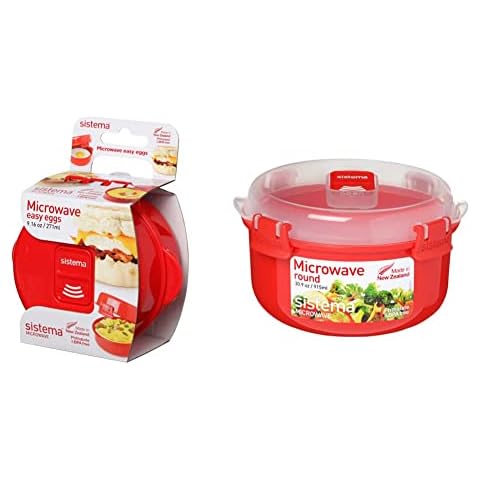Sistema Microwave Egg Cooker and Food Container Cover