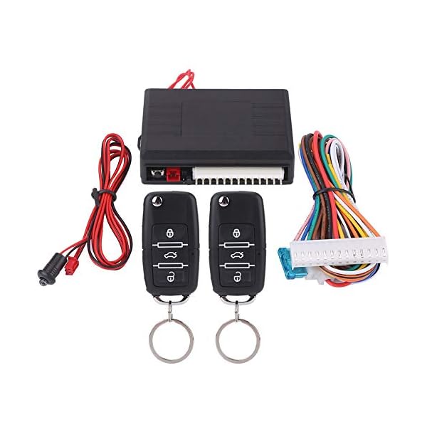 Universal Car Keyless Entry System with 2 Remote Control, Auto Door Lock Vehicle Remote Central Kit