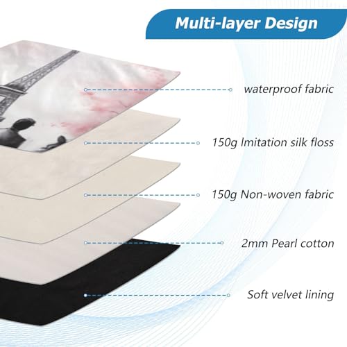 Funda romántica torre Eiffel para laptop 13-14 pulgadas miniatura 4